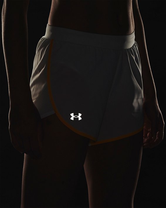 Women's UA Fly-By Elite 3'' Shorts, Green, pdpMainDesktop image number 4